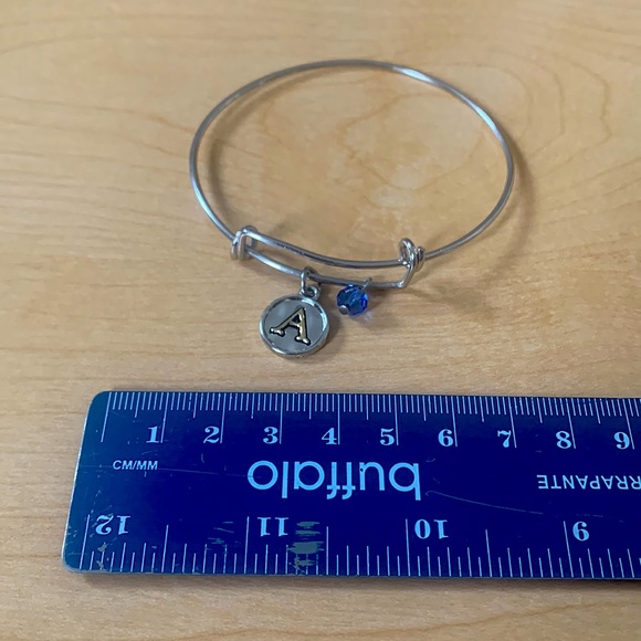 Silver Letter ‘A’ bracelet - Picture 2 of 2